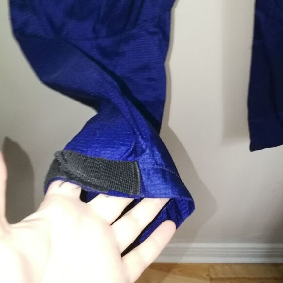 𝅺KANUK Cobalt Blue Waterproof Tapered Rain Pants Size Medium - Picture 5 of 15